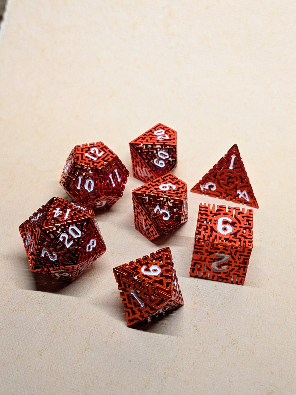 Semblance Stone Metal Dice Set