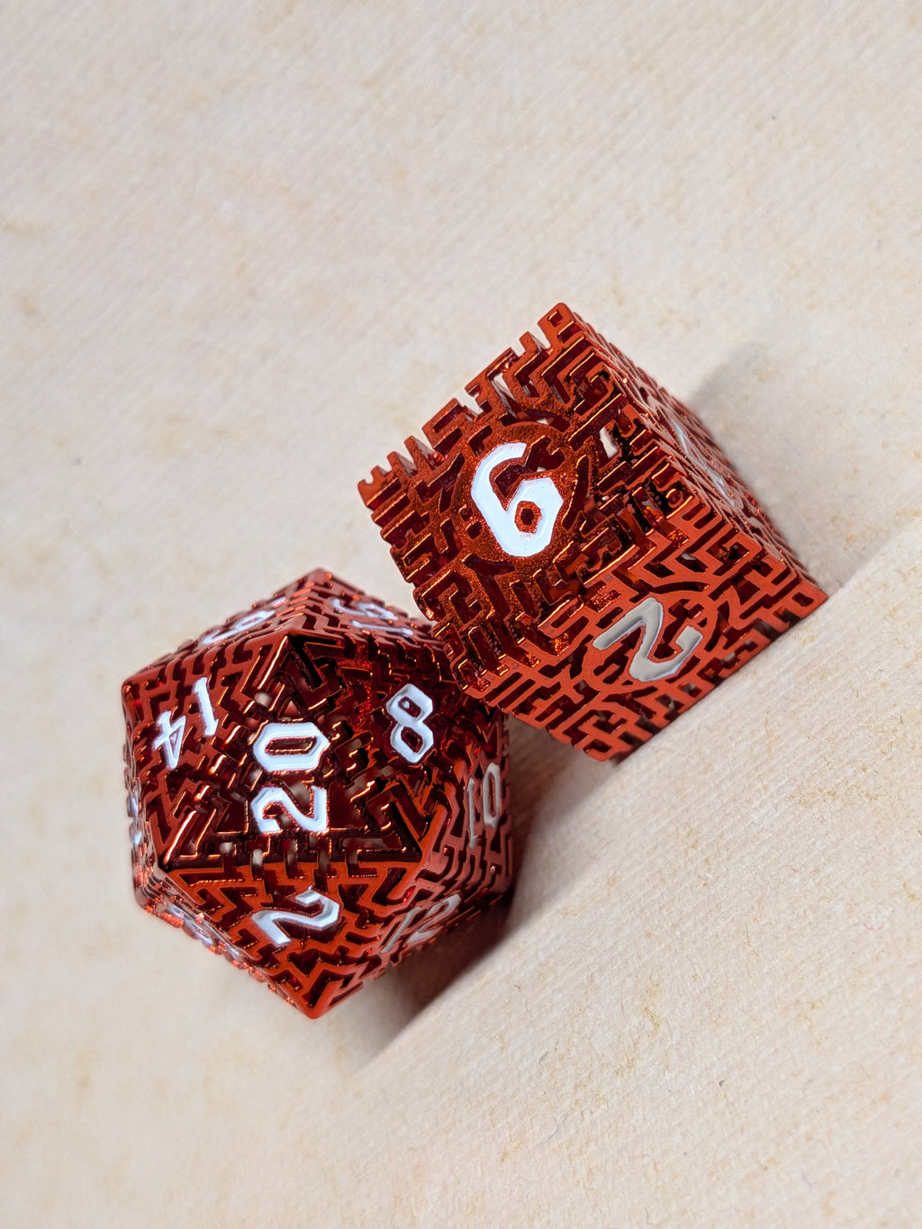 Semblance Stone Metal Dice Set