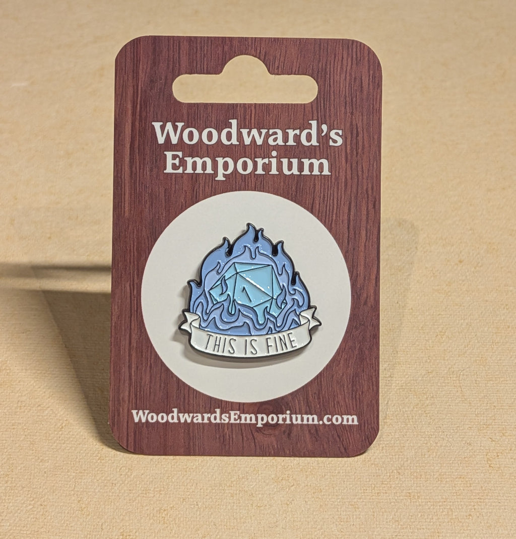 This Is Fine Pin Badge