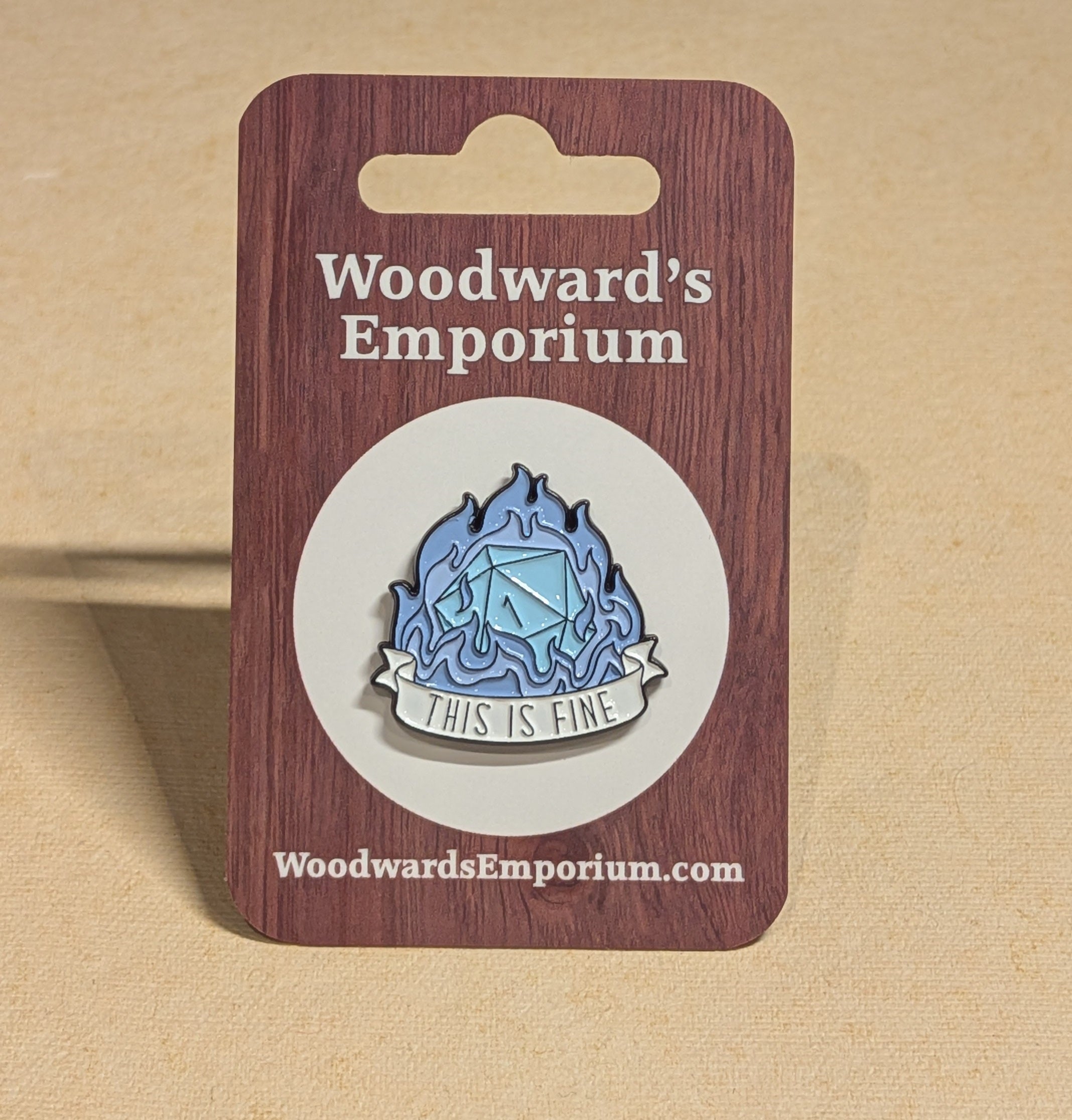 This Is Fine Pin Badge