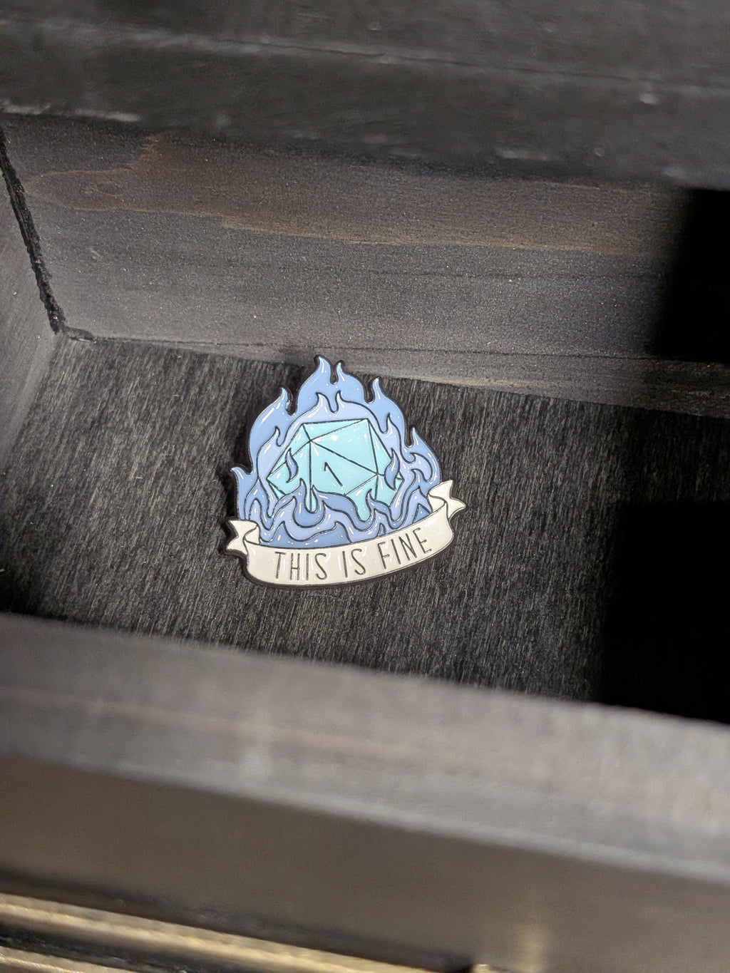 This Is Fine Pin Badge