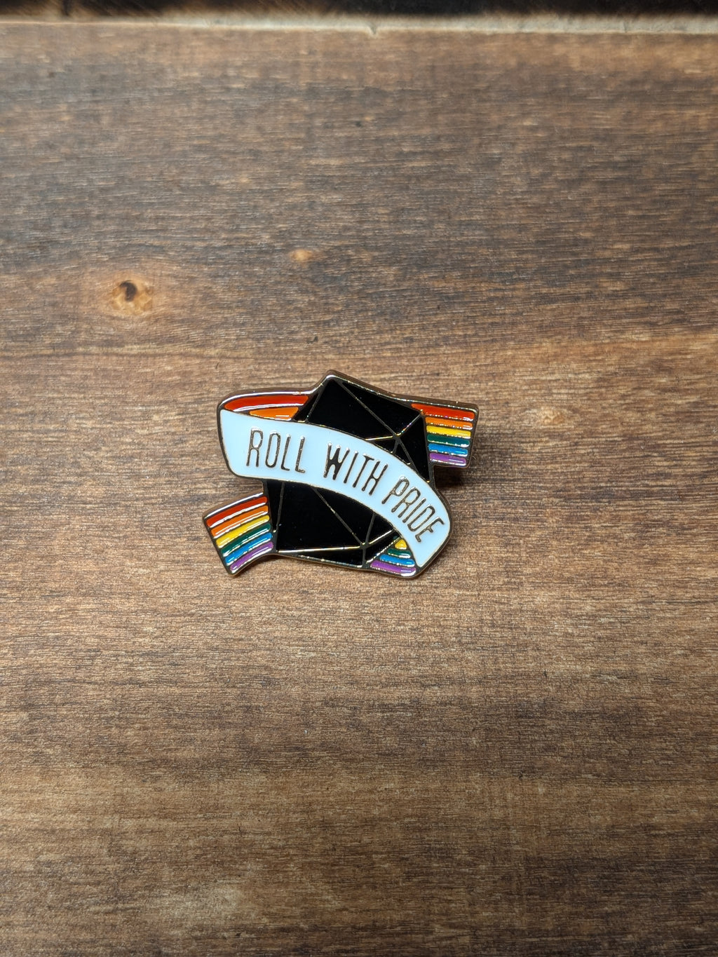 Roll With Pride Pin Badge