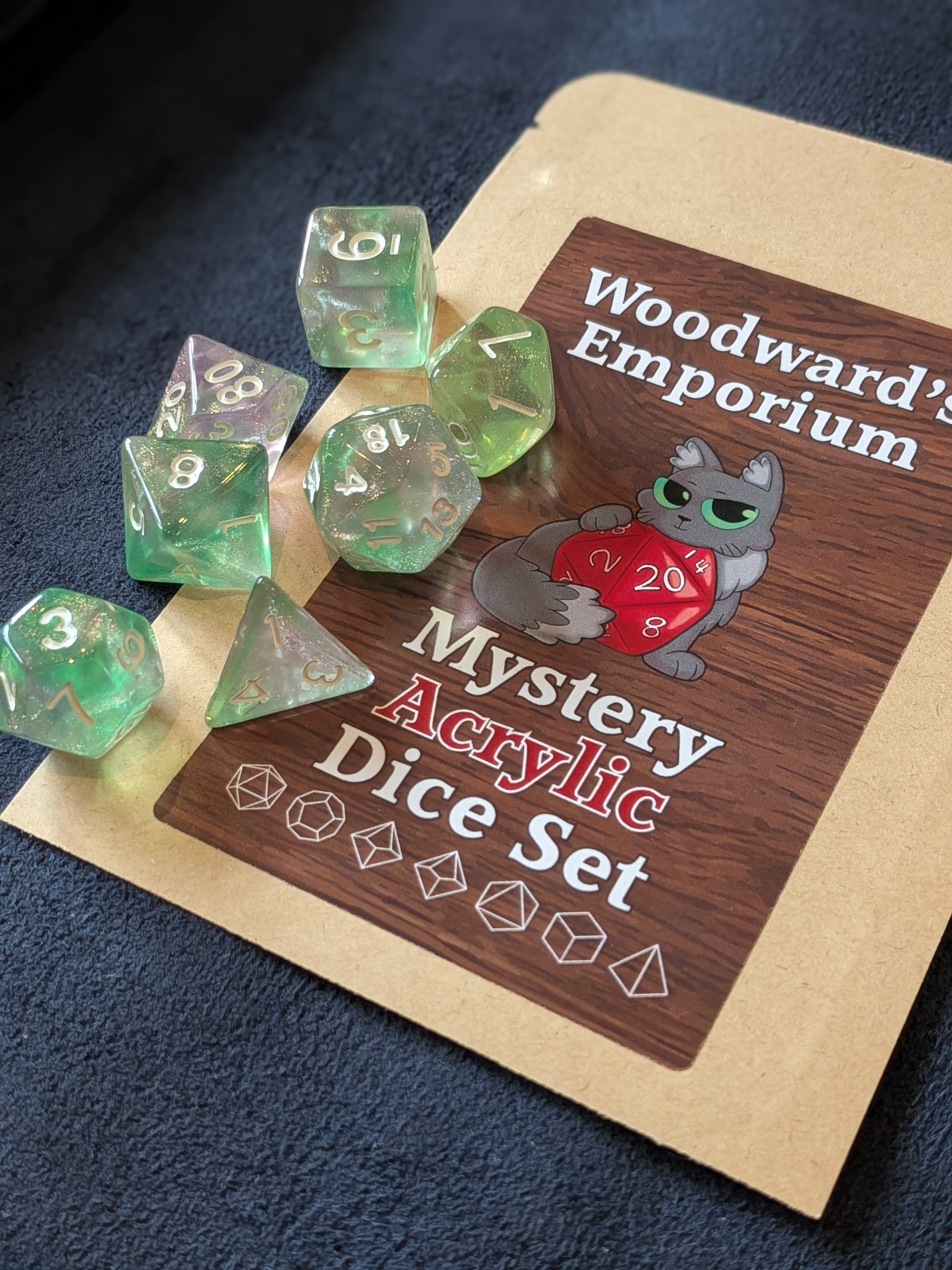 Mystery Acrylic Dice Set