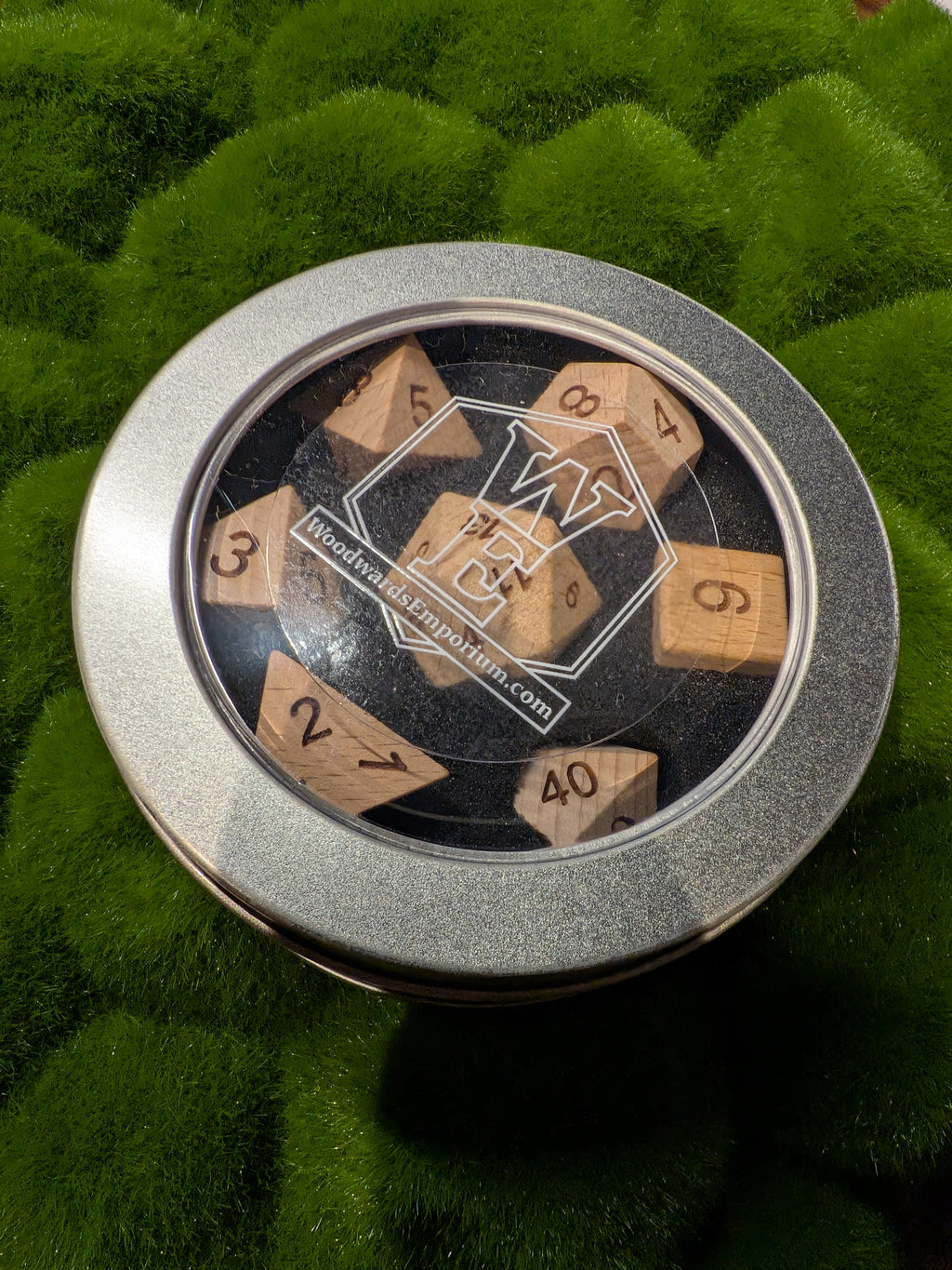 Zelkova Wood Dice Set